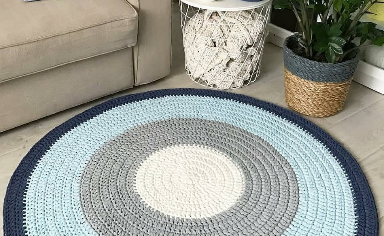 quanto custa um tapete de crochê redondo grande