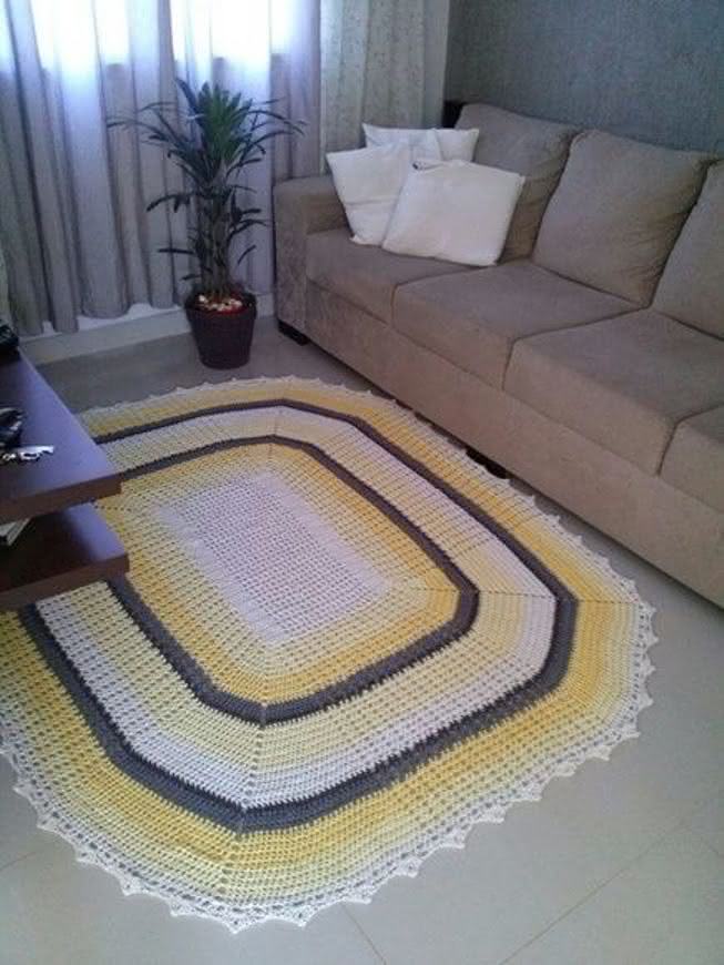 tapete de crochê redondo vs tapete de sisal redondo