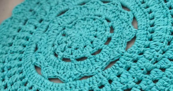 tapete de croche redondo simples passo a passo