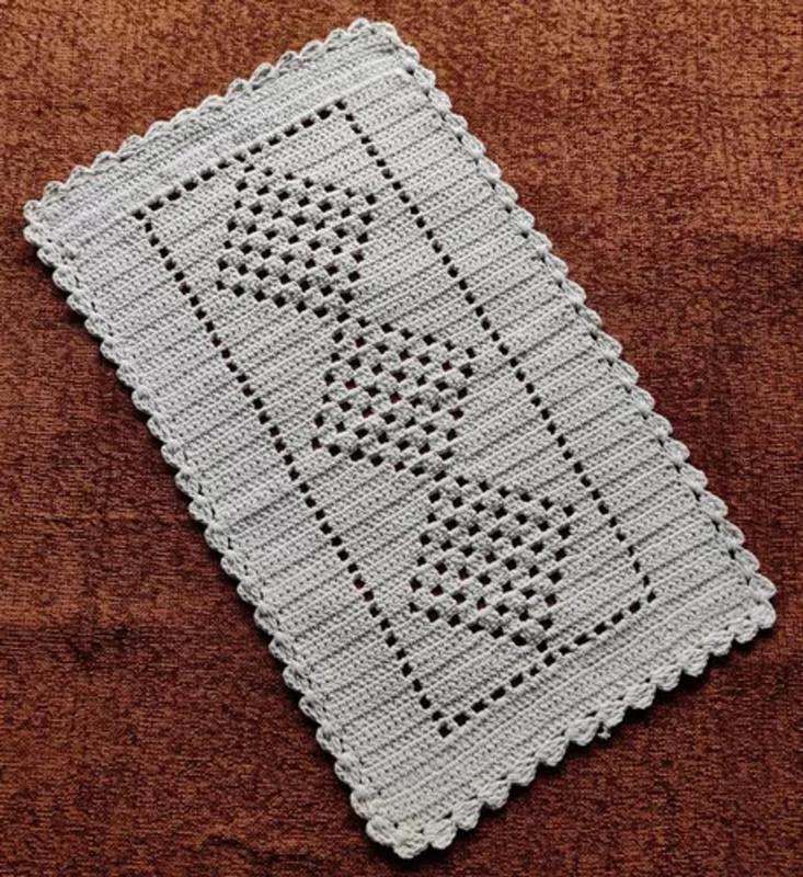 como evitar tapete de croche retangular torto