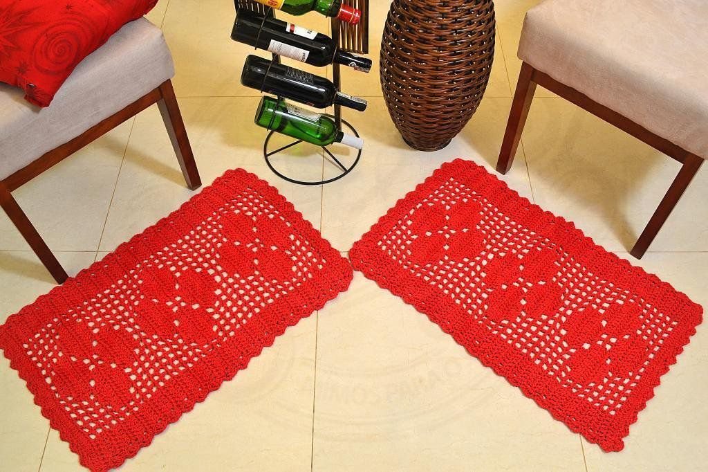 melhor barbante para tapete de croche retangular