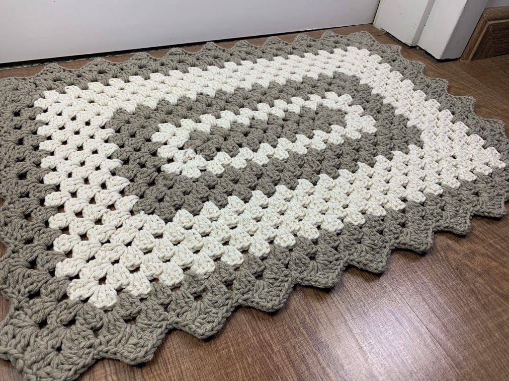 modelos de tapete de croche retangular para sala