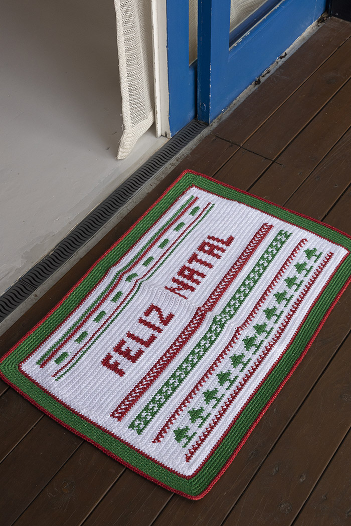 erros comuns ao fazer tapete croche feliz natal