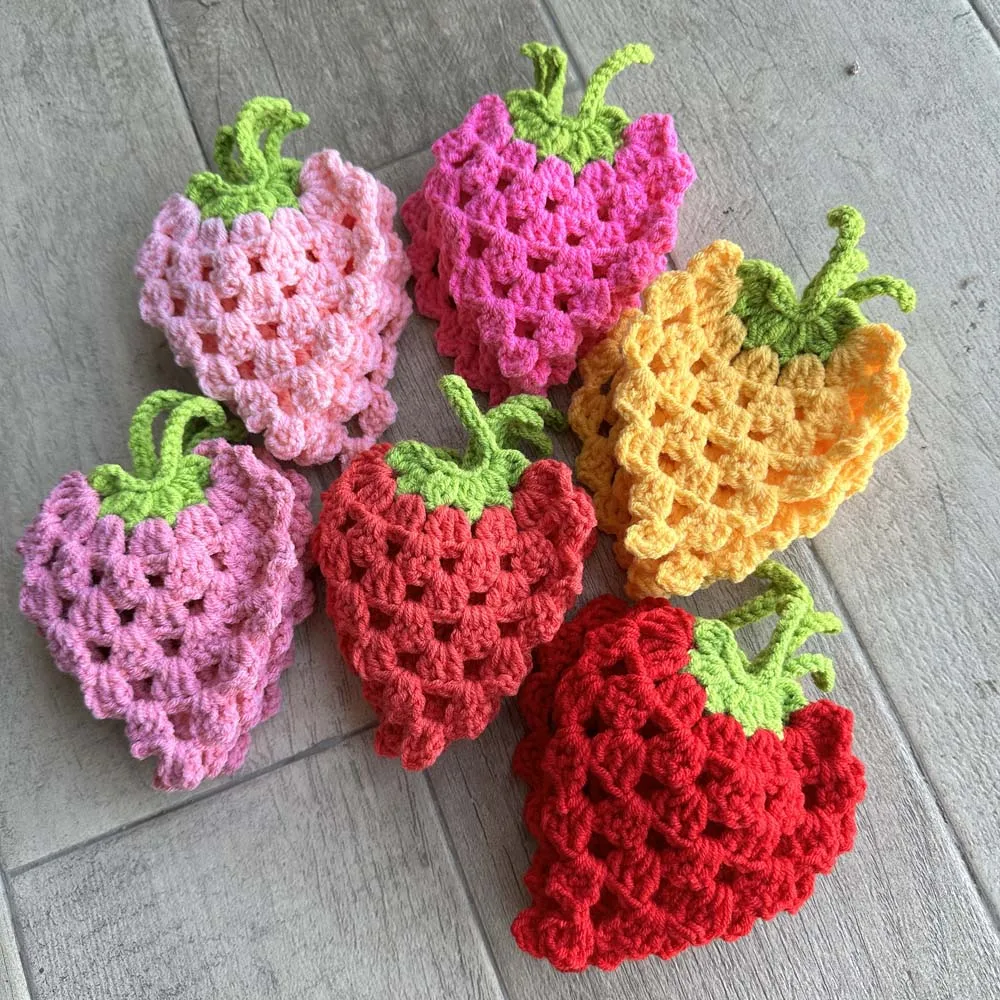 tapetes de croche para cozinha com frutas