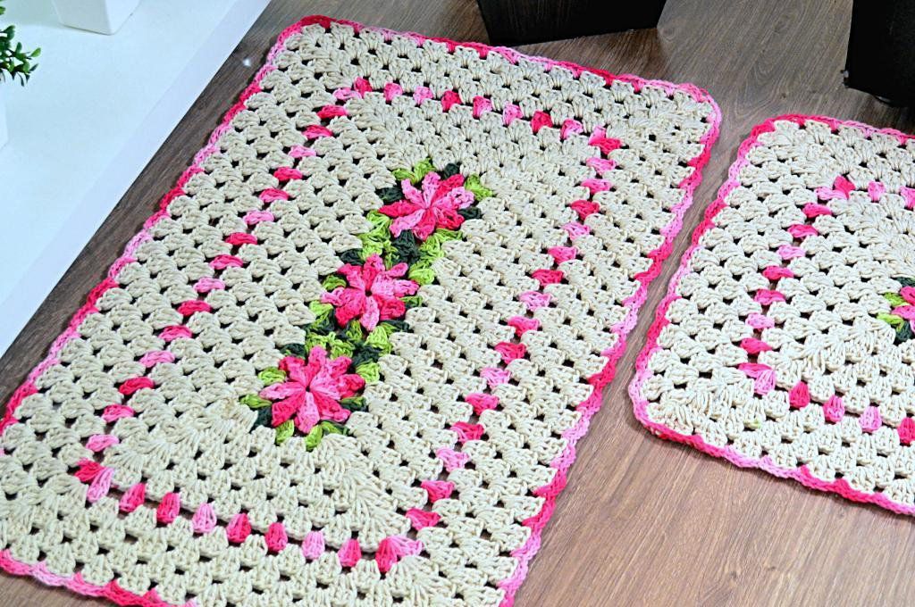 Decoração com Tapetes de Crochê Quadrados: Tendências e Inspirações para Sala, Quarto e Banheiro