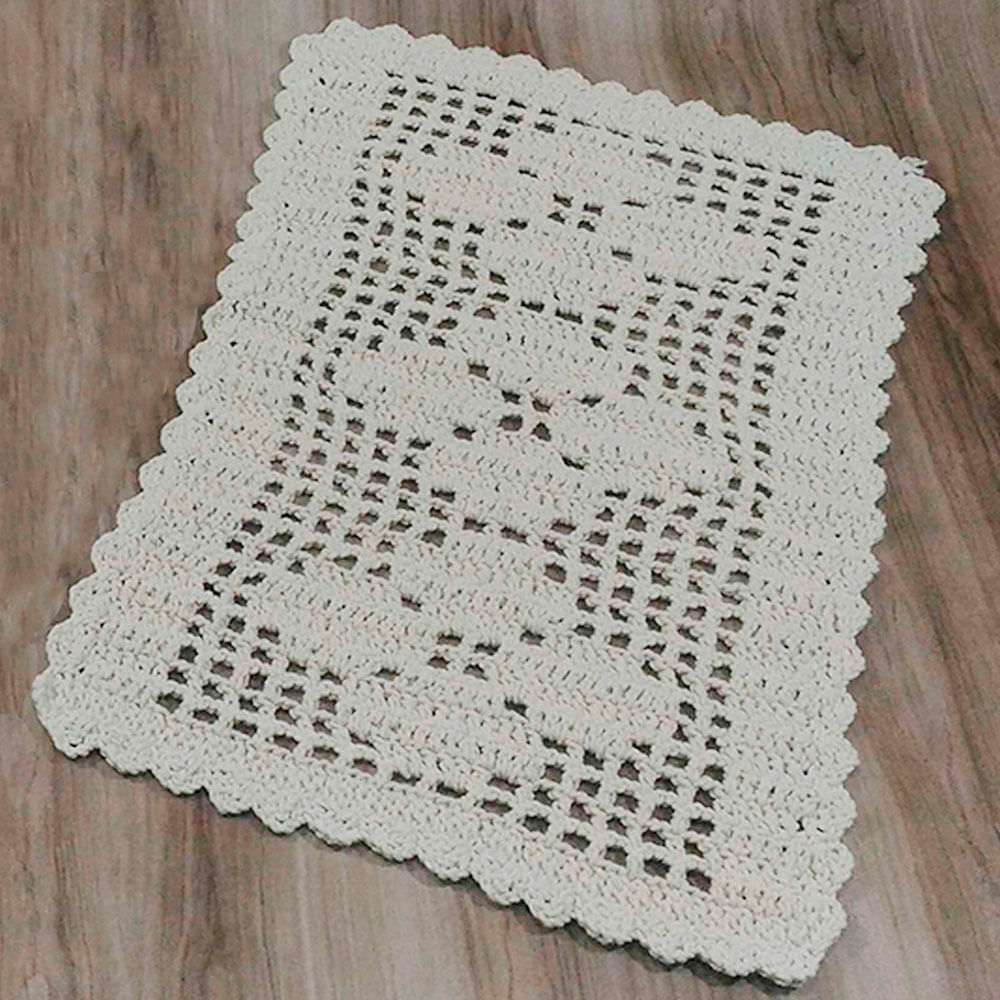 tapetes de croche quadrado