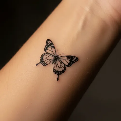 tatuagem borboleta colorida