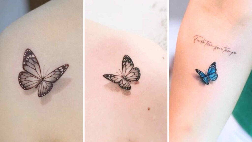 tatuagem borboleta com nome