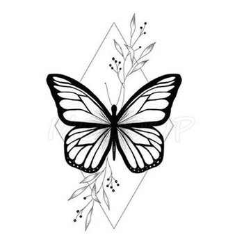 tatuagem borboleta nas costas