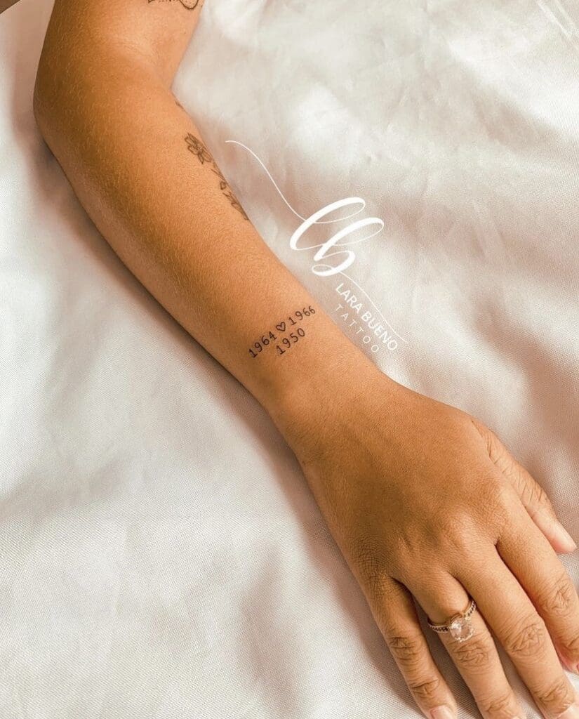 tatuagem data em algarismos romanos