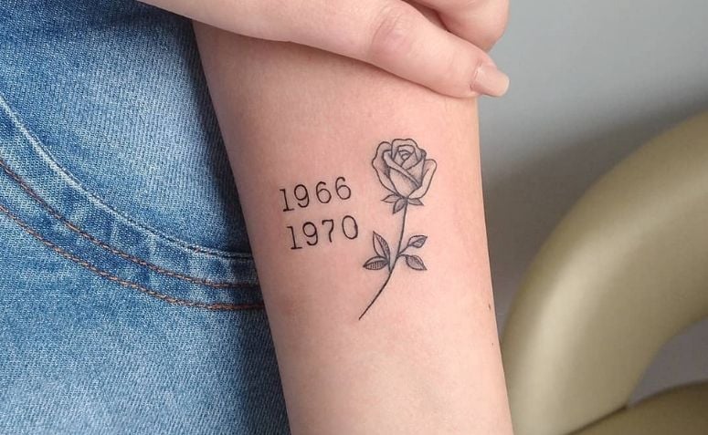 tatuagem data em algarismos romanos
