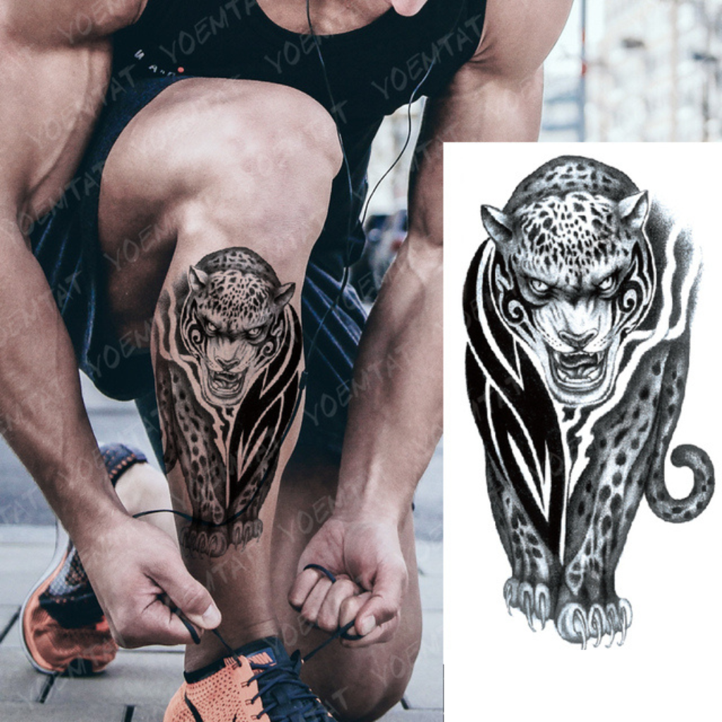tatuagem onça nas costas