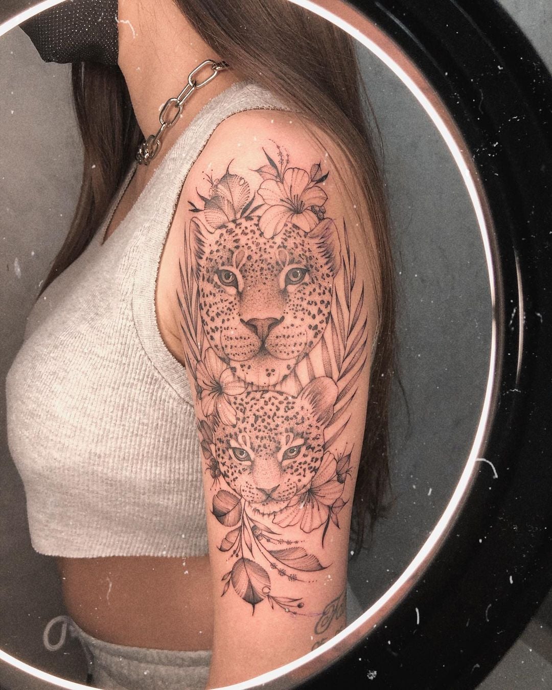 tatuagem onça brava