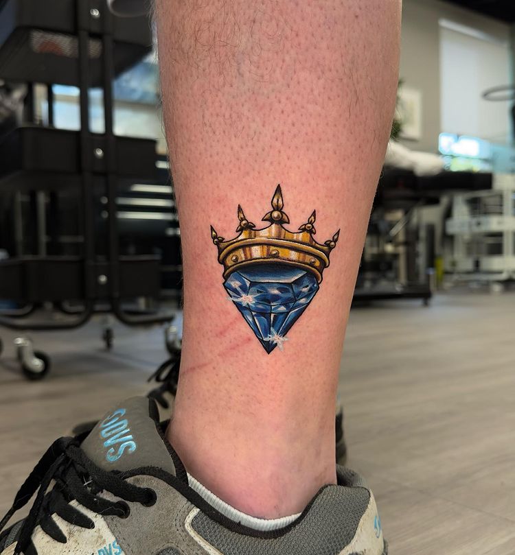 tatuagem diamante casal