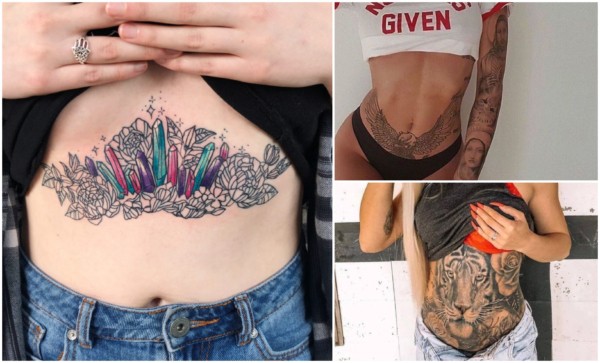 tatuagem feminina barriga grande