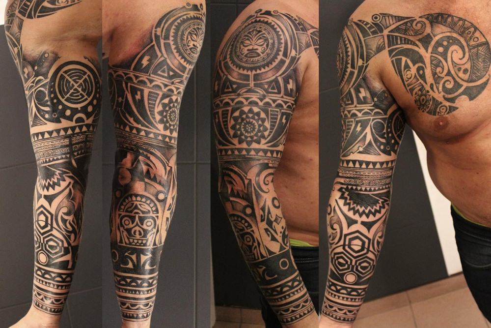 símbolos maori braço