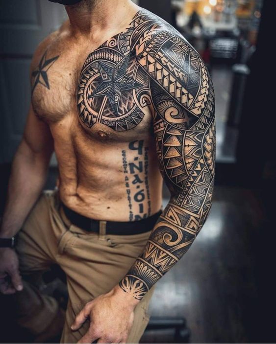 tatuagem maori feminina braço