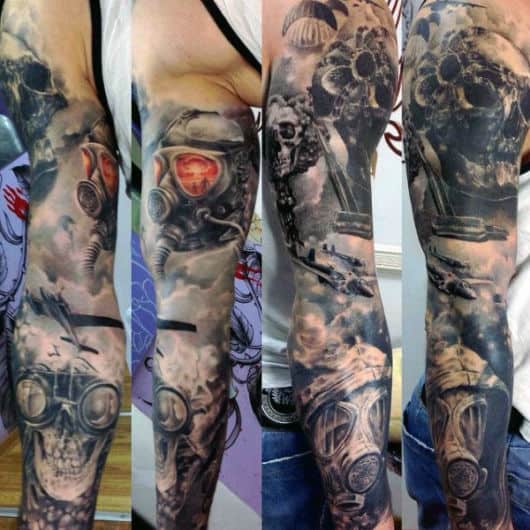 tatuagem tática caveira