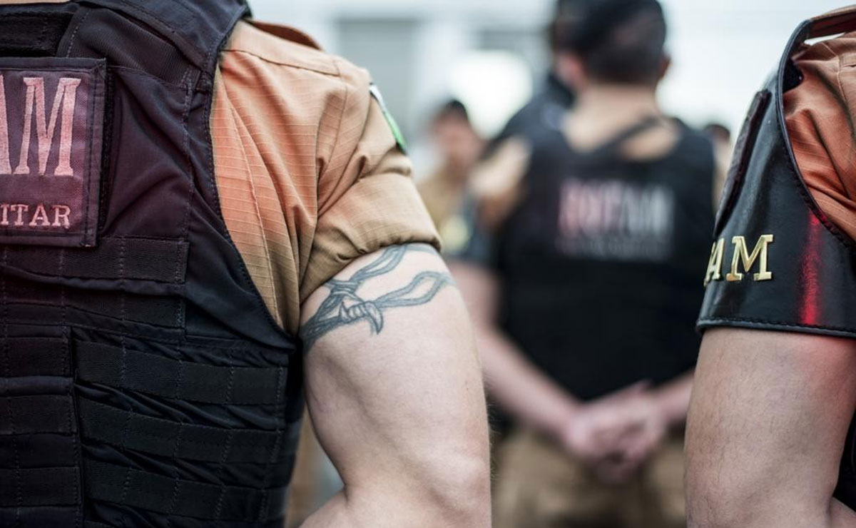 tatuagem brasão unidade militar