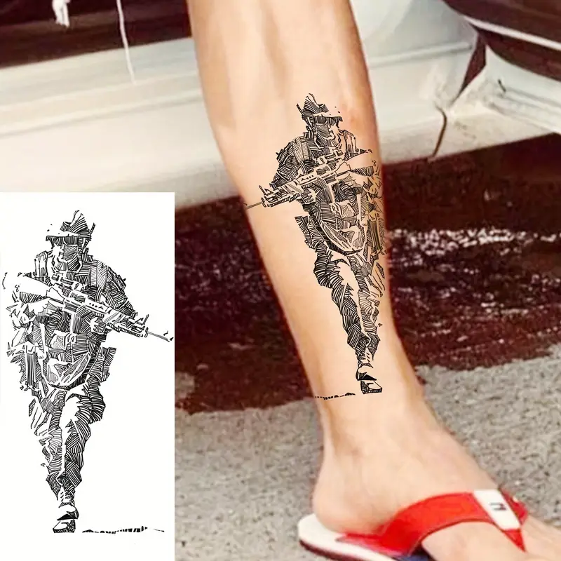 tatuagem brasão unidade militar