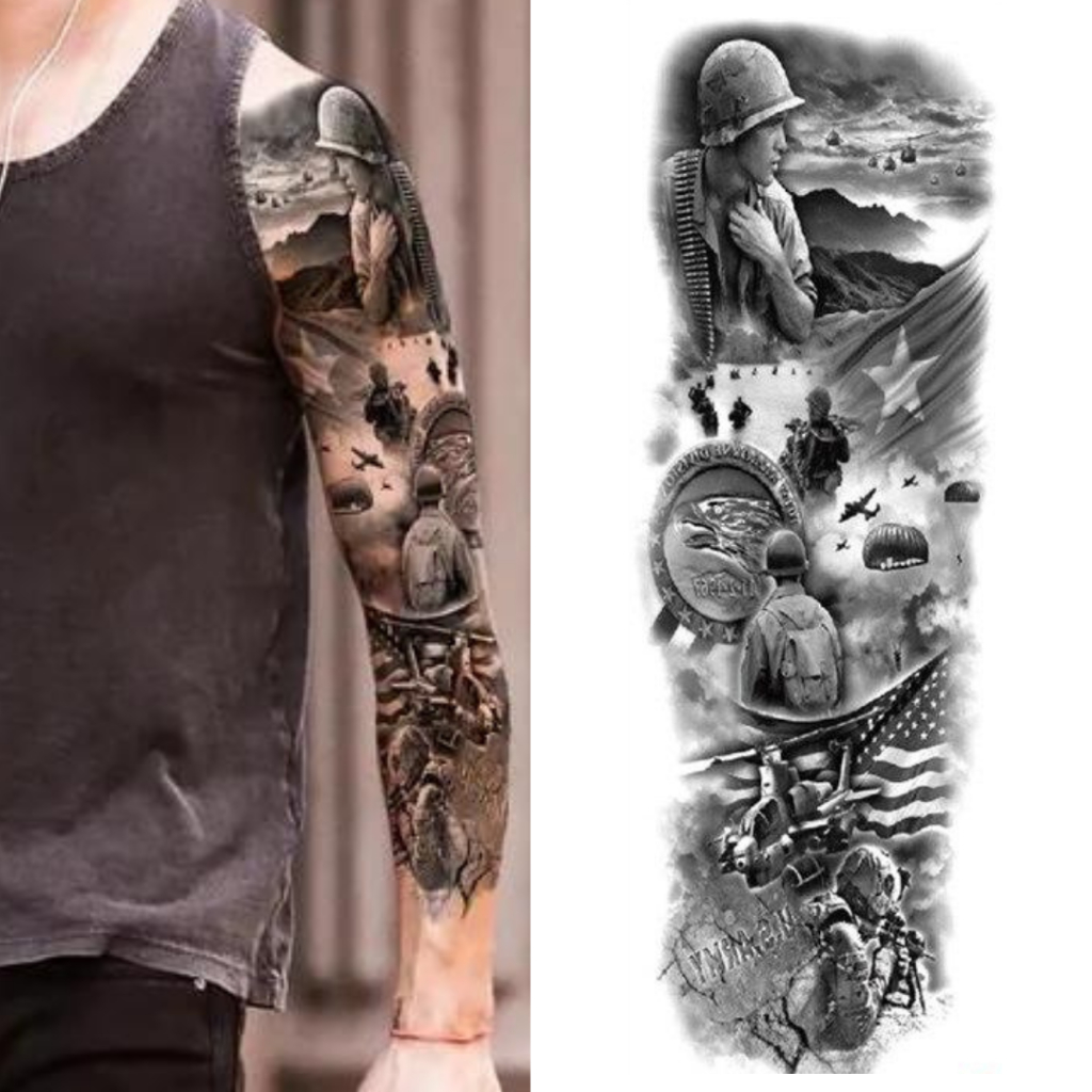 tatuagem battle cross memorial
