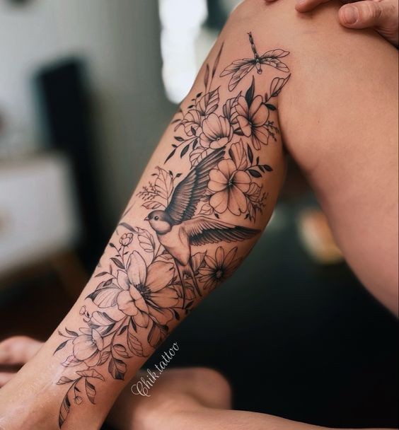 ideias tatuagem canela feminina