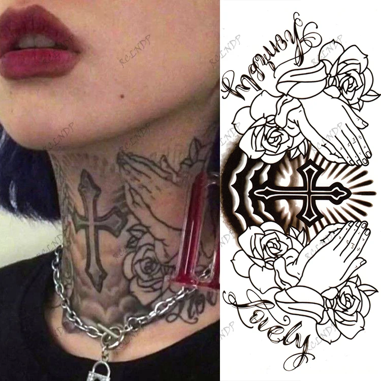 tatuagem de flor na canela feminina