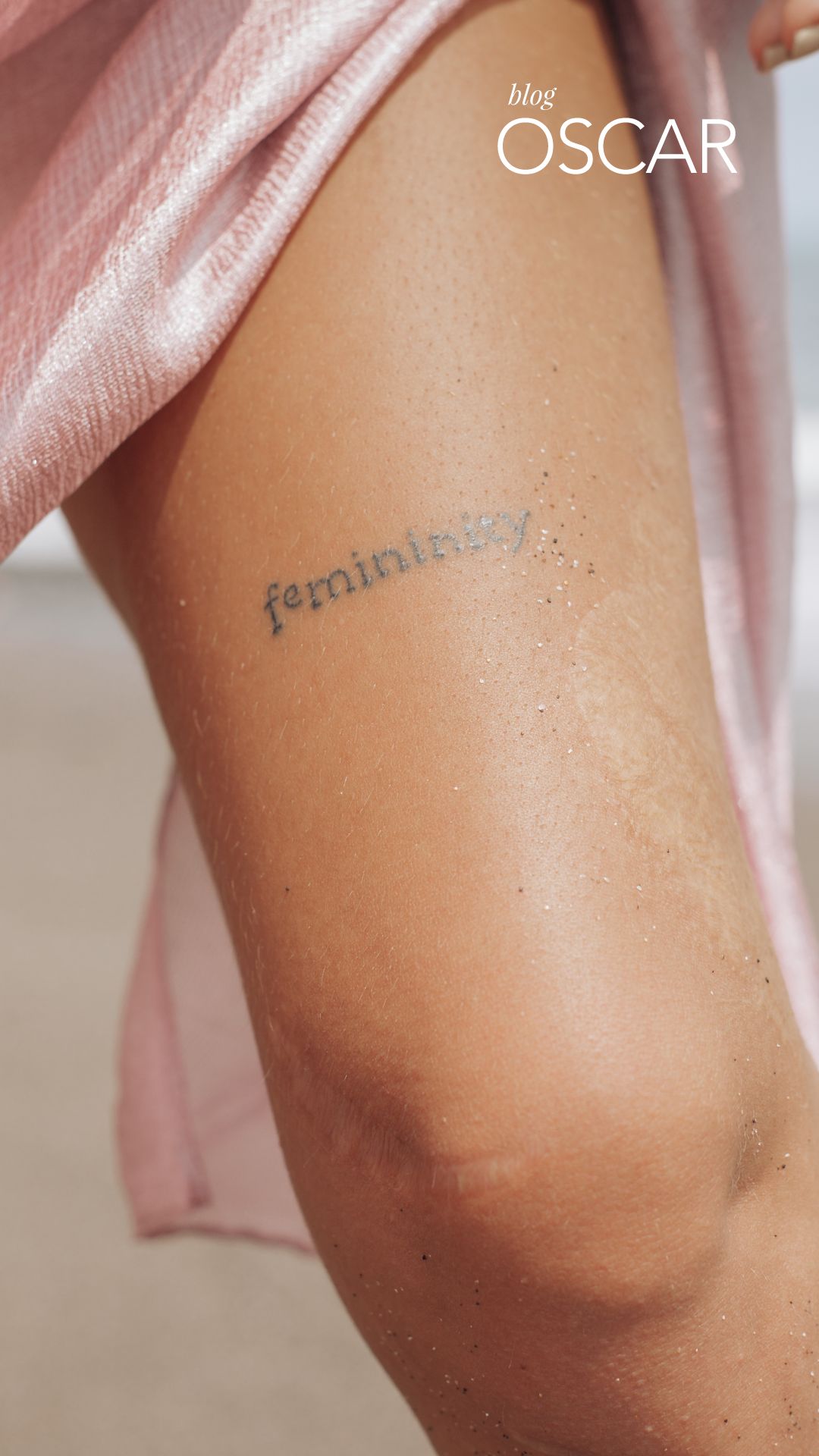 tatuagem de folha na canela feminina