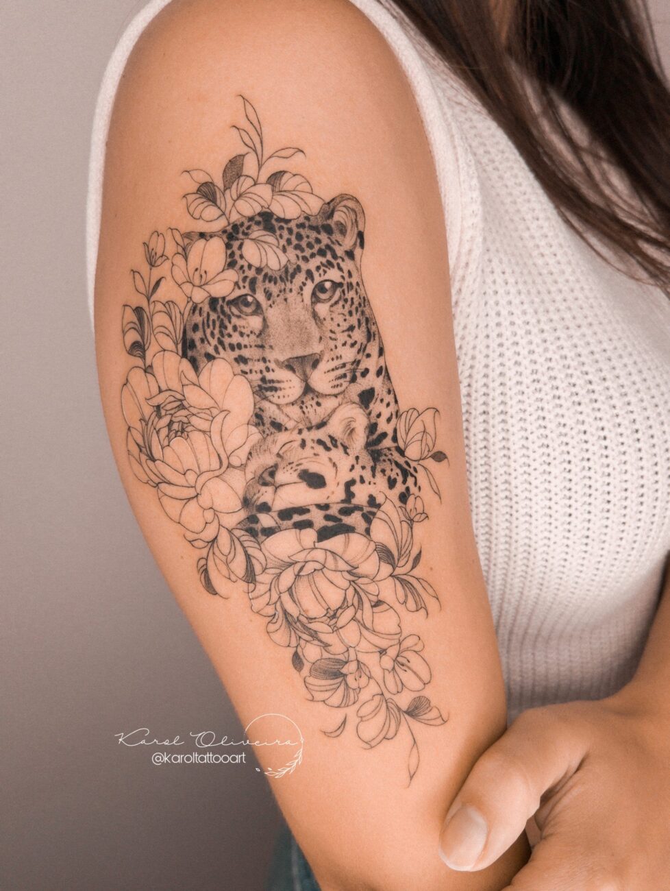 tatuagem onça protetora