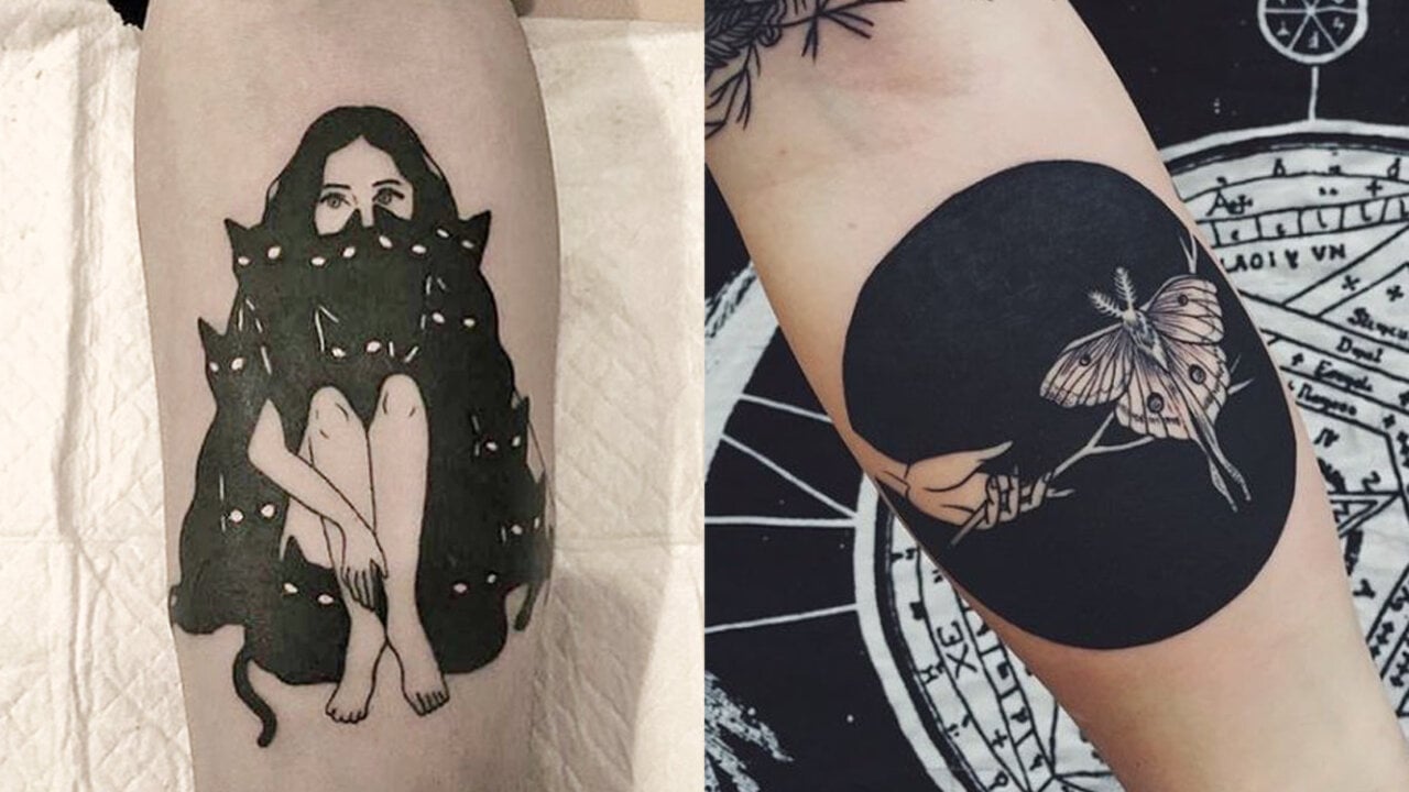 tatuagem pequena simples vs tatuagem grande