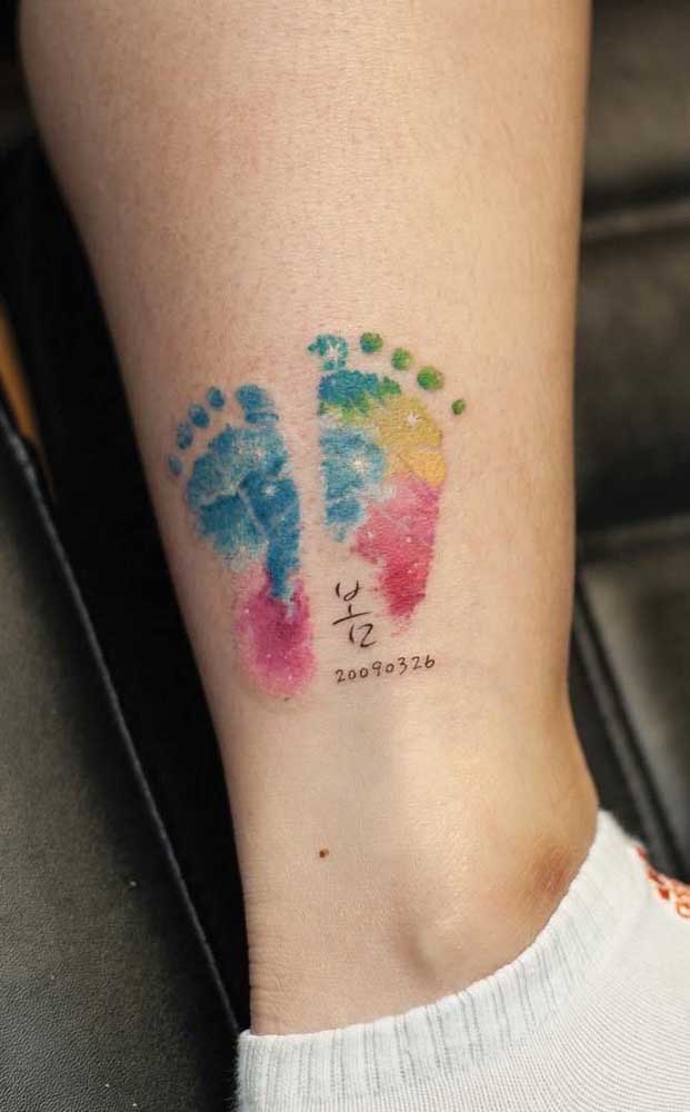 tatuagens pezinhos de bebe
