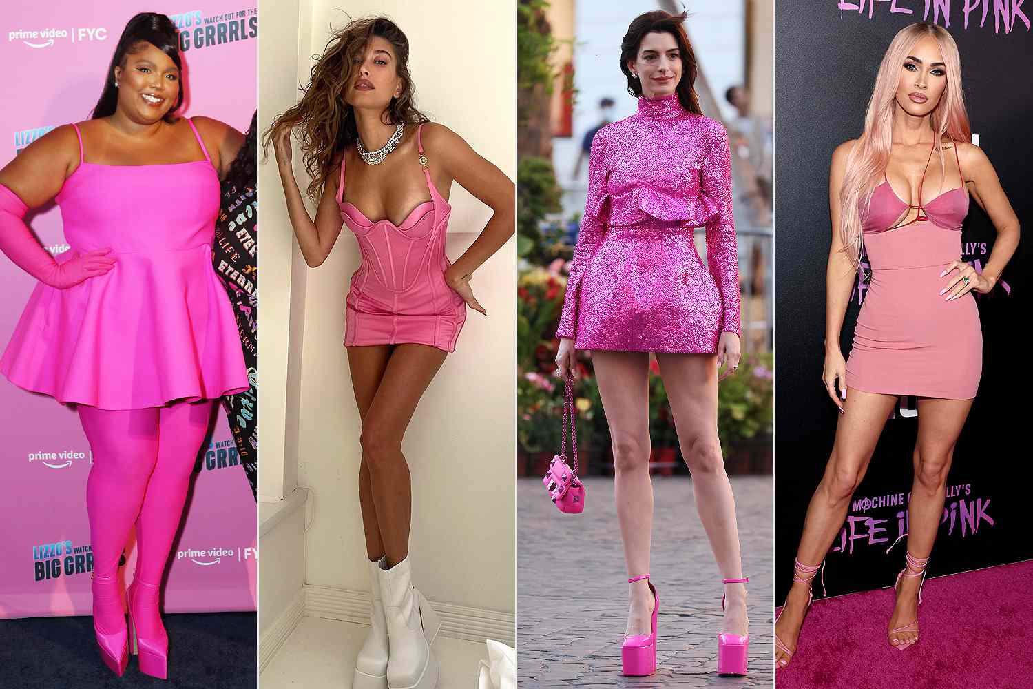 combinações de cores para looks rosa