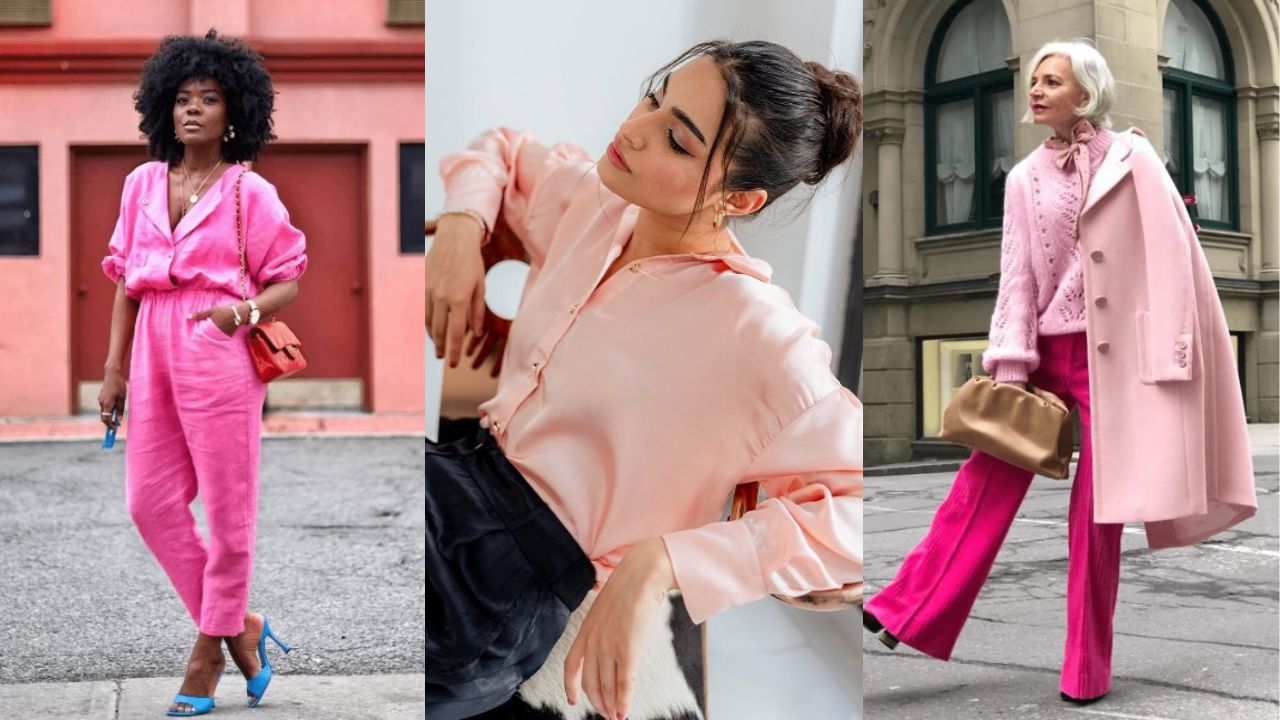 tendência moda rosa suave