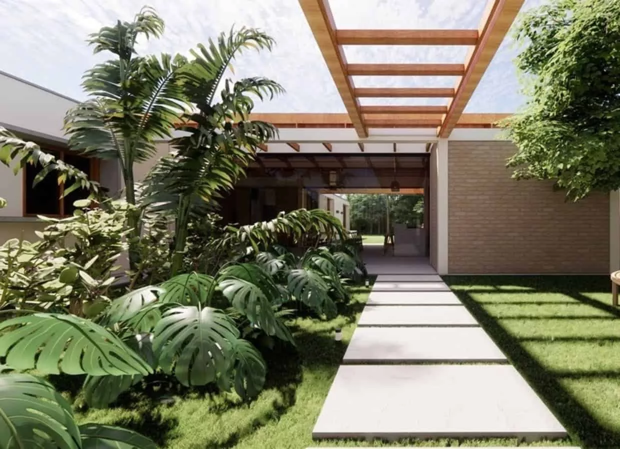 elementos naturais em projetos de arquitetura