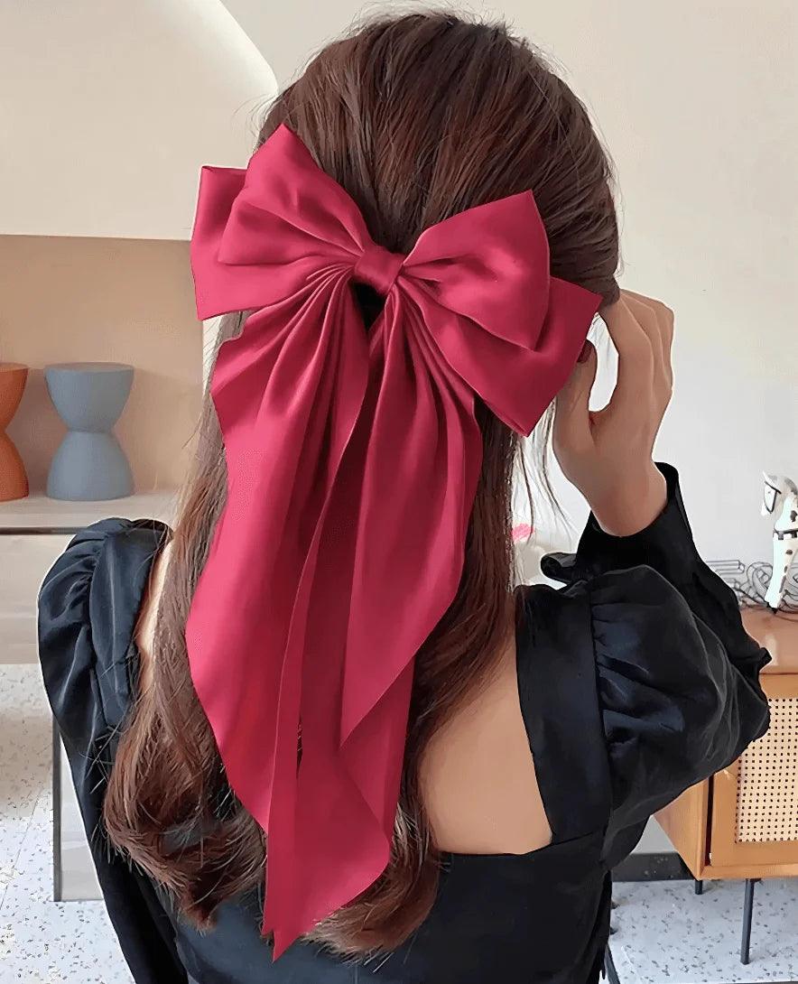 laço de fita para cabelo tutorial