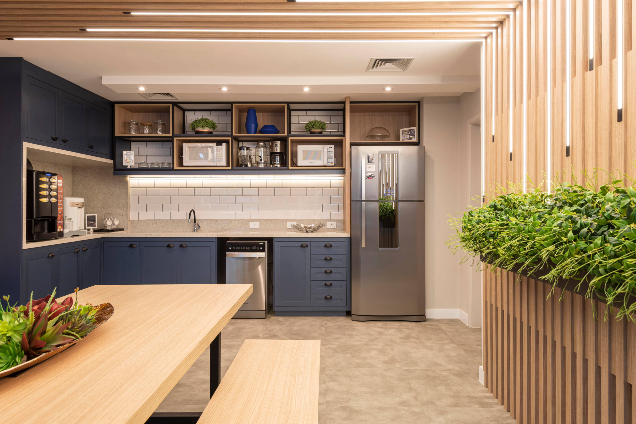 Tendência de áreas gourmet integradas com a sala