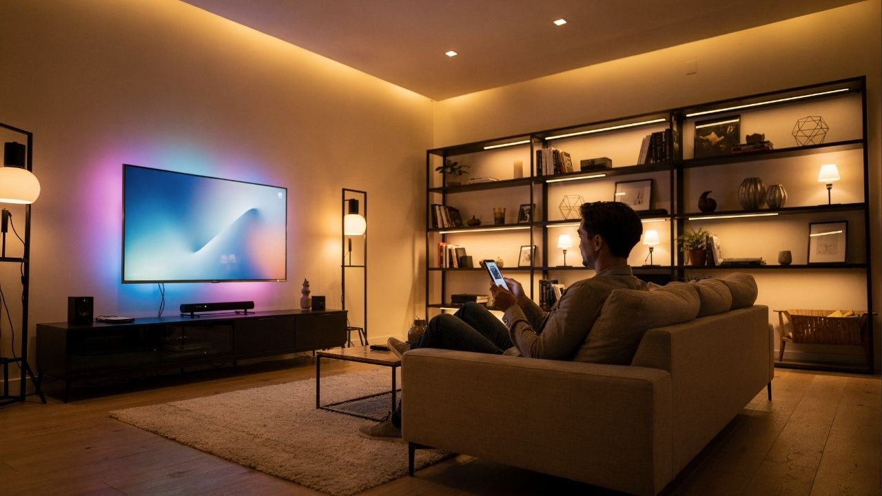 Tendência de automação de iluminação via celular