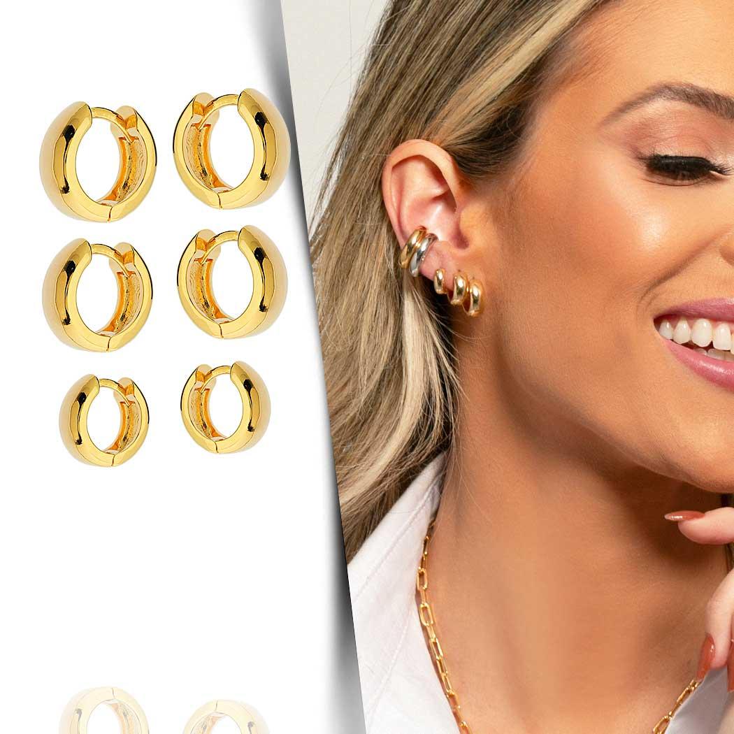 argolas com formatos esculturais