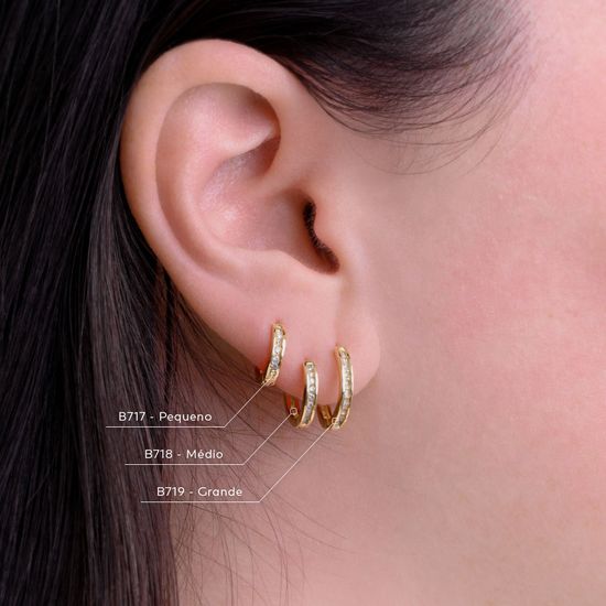 tendência minimalista argolas