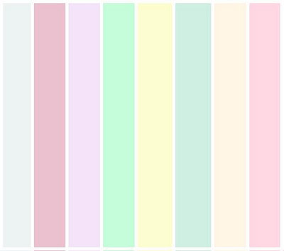 Tendência de cores pastel (Candy Colors)