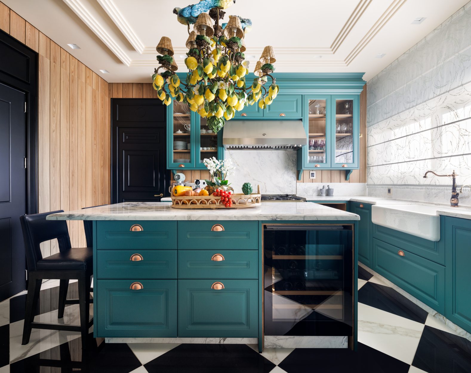 Tendência de cozinhas coloridas: verde e azul em alta