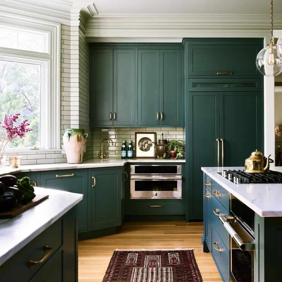 Tendência de cozinhas coloridas: verde e azul em alta