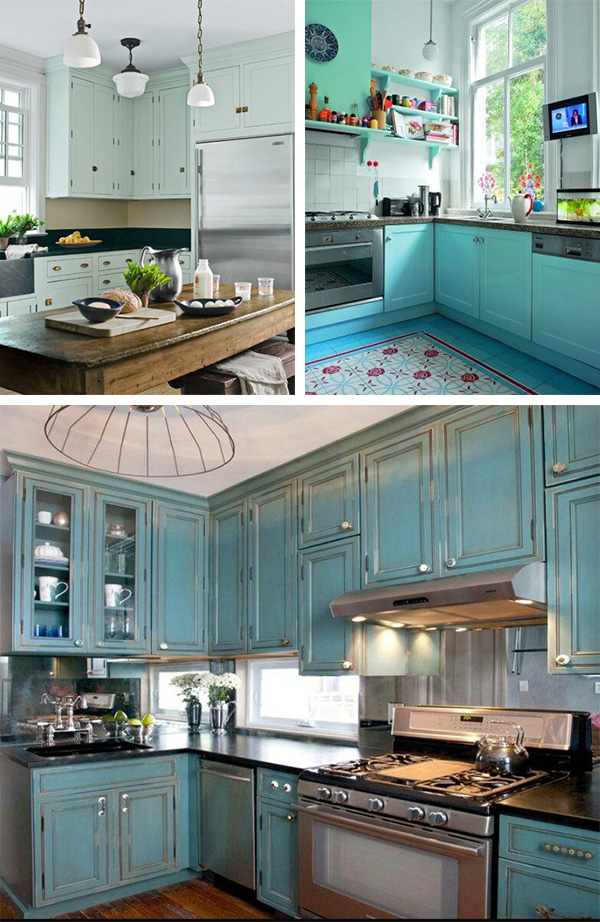 Tendência de cozinhas coloridas: verde e azul em alta