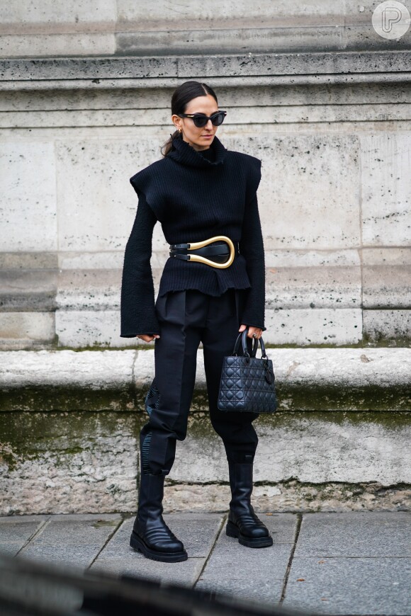 Tendência de gola alta (turtleneck) no inverno