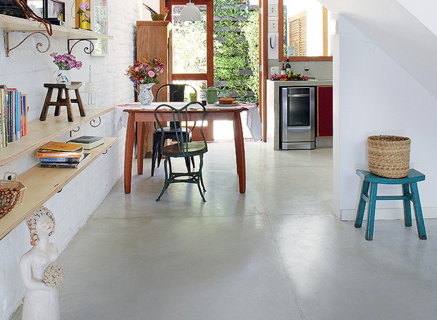 Tendência de pisos monolíticos (cimento queimado e epóxi)