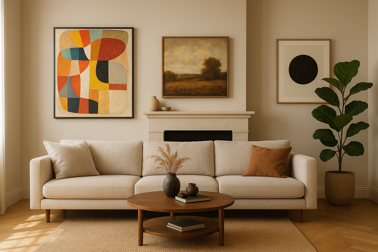 estilos de quadros para sala minimalista