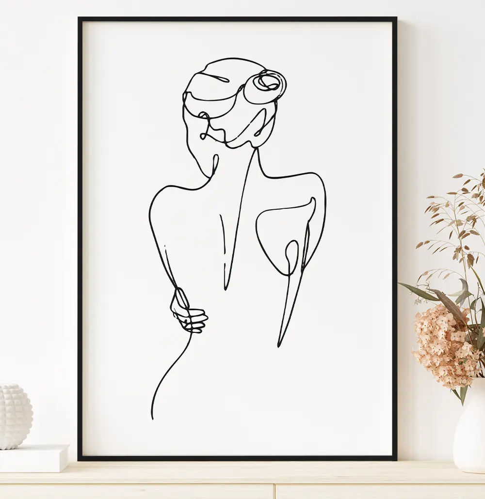 Tendência de quadros de fotos minimalistas