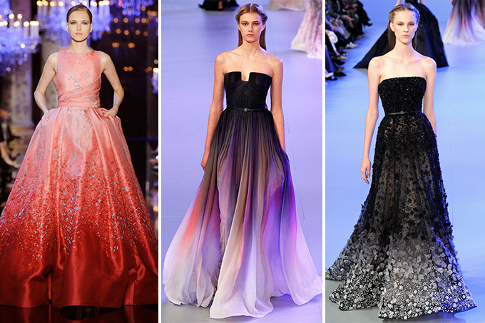 Tendência de roupas com efeito degradê (ombré)