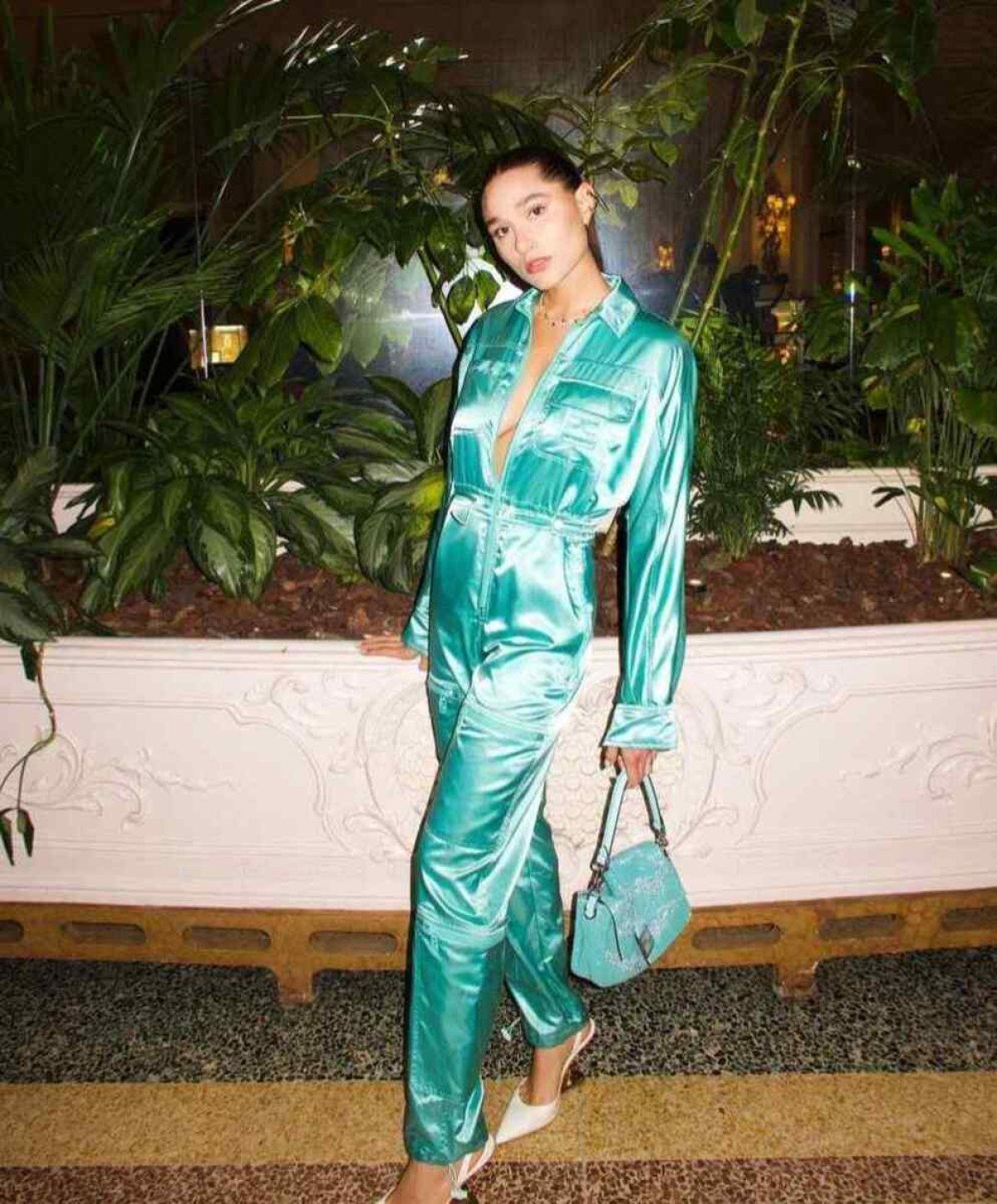 roupas metalizadas foscas 2025