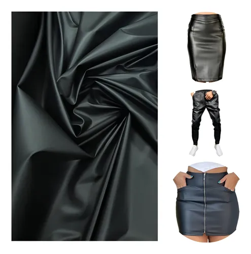 Tendência de roupas em couro fake (PU)